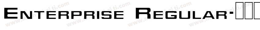 Enterprise Regular字体转换